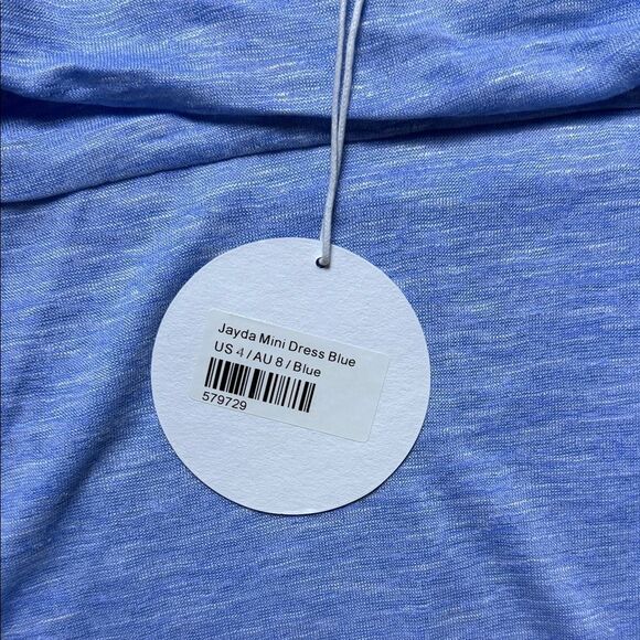 Princess Polly Sky Blue Jayda Mini Halter Dress Size US 4 - Picture 3 of 6
